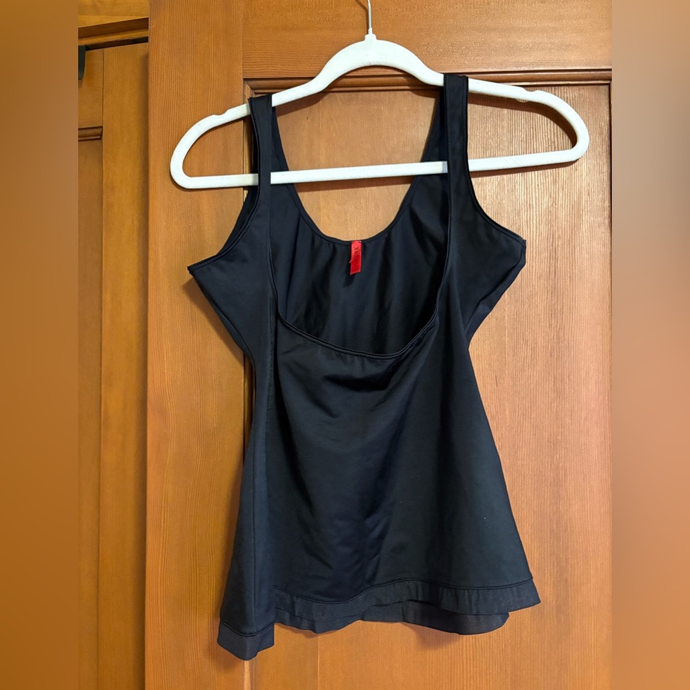 Spanx Open Bust Cami Top In Black Size XLarge Preowned